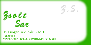 zsolt sar business card